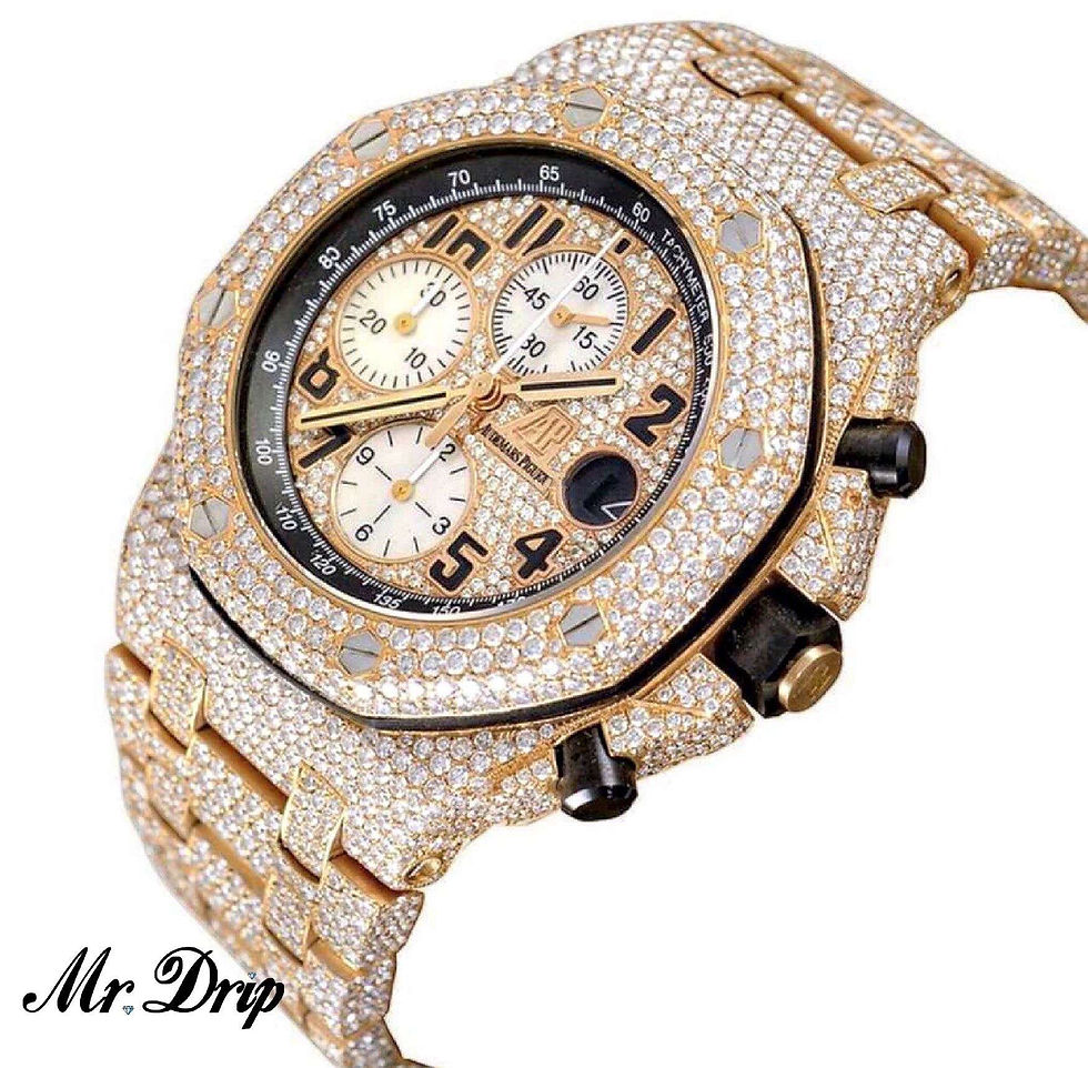 Thumbnail: 42MM AUDEMARS PIGUET ROYAL OAK OFFSHORE 18K ROSE GOLD DIAMONDS 37CT