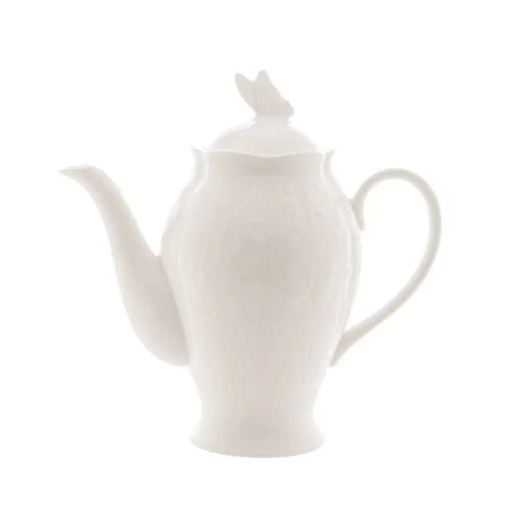 Bule de Porcelana New Bone Butterfly Flower 1L - Lyor