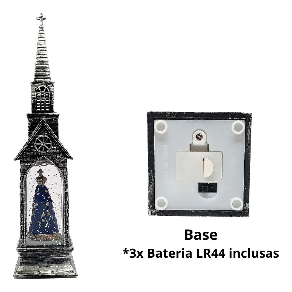 Miniatura: Capelinha Imagem Nossa Senhora Aparecida C/Led 23cm -Iracema