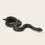 Miniatura: Escultura Serpente em Poliresina Preto 40x13x5cm - Mart Collection