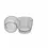 Miniatura: Manteigueira Francesa de Vidro Pearl Bolinhas 10,5x11cm -Wolff