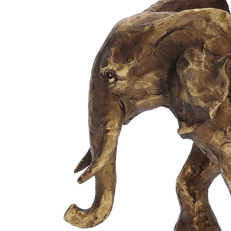 Miniatura: Escultura Elefante em Polirresina 33x12x20cm - Mart