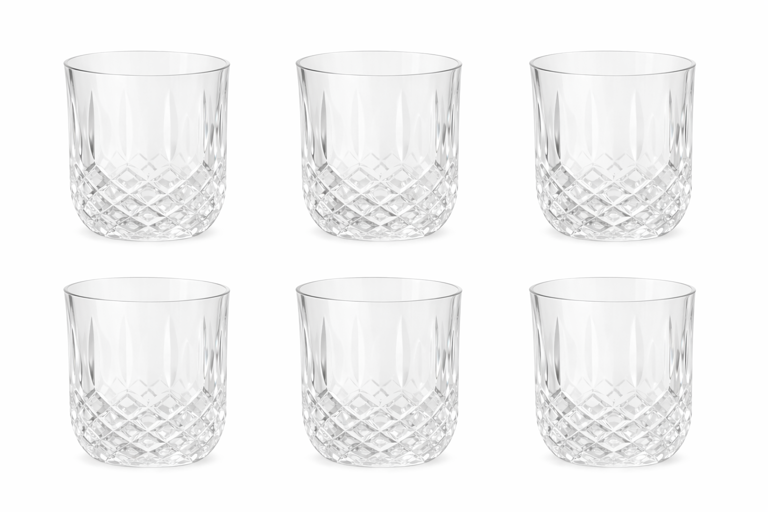 Conj. 6 Copos Baixos de Vidro Berlin 290ml - Mek