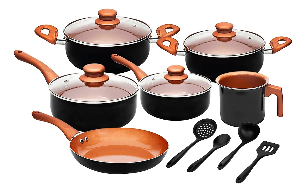 Jogo Panelas 10 Peças Indução Fundo Triplo Vegas Casambiente