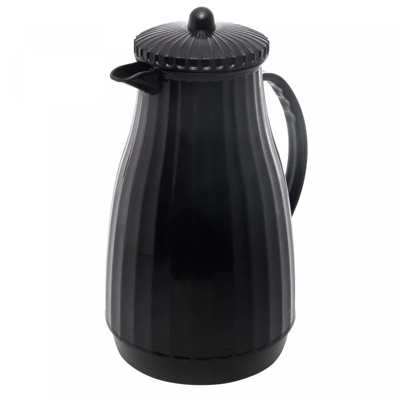 Garrafa Térmica de Plástico New Bambu Preto 1L - Lyor