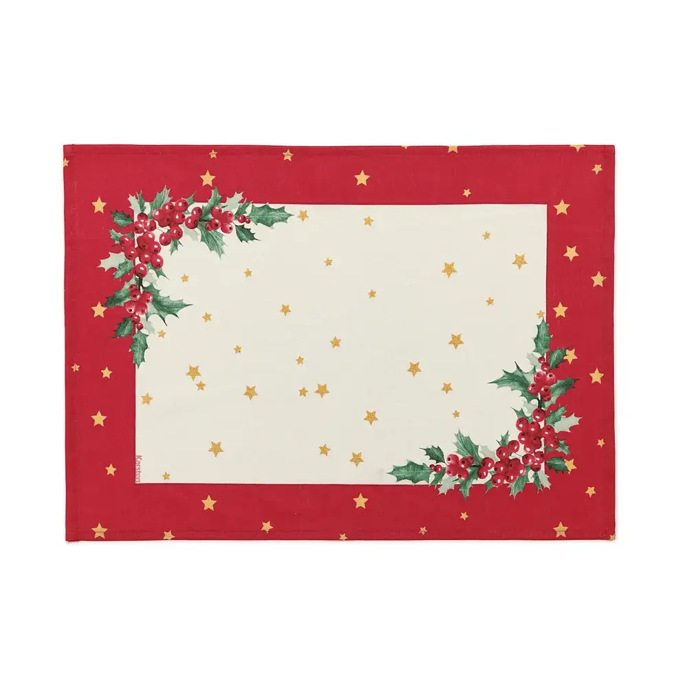 Miniatura: Lugar Americano de Tecido Natal Diversão 45x33cm - Karsten