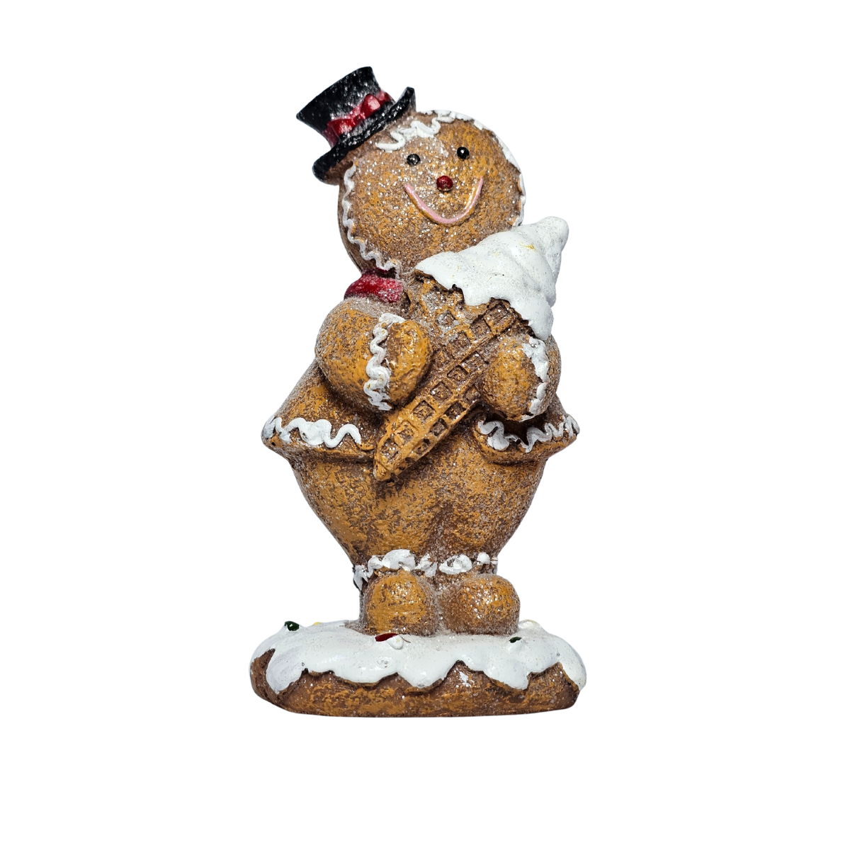 Boneco natalino biscoito enfeite de natal 12cm menino