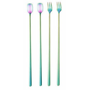 Conj. 4 Peças Aço Inox Long Drink Rainbow - Bon Gourmet