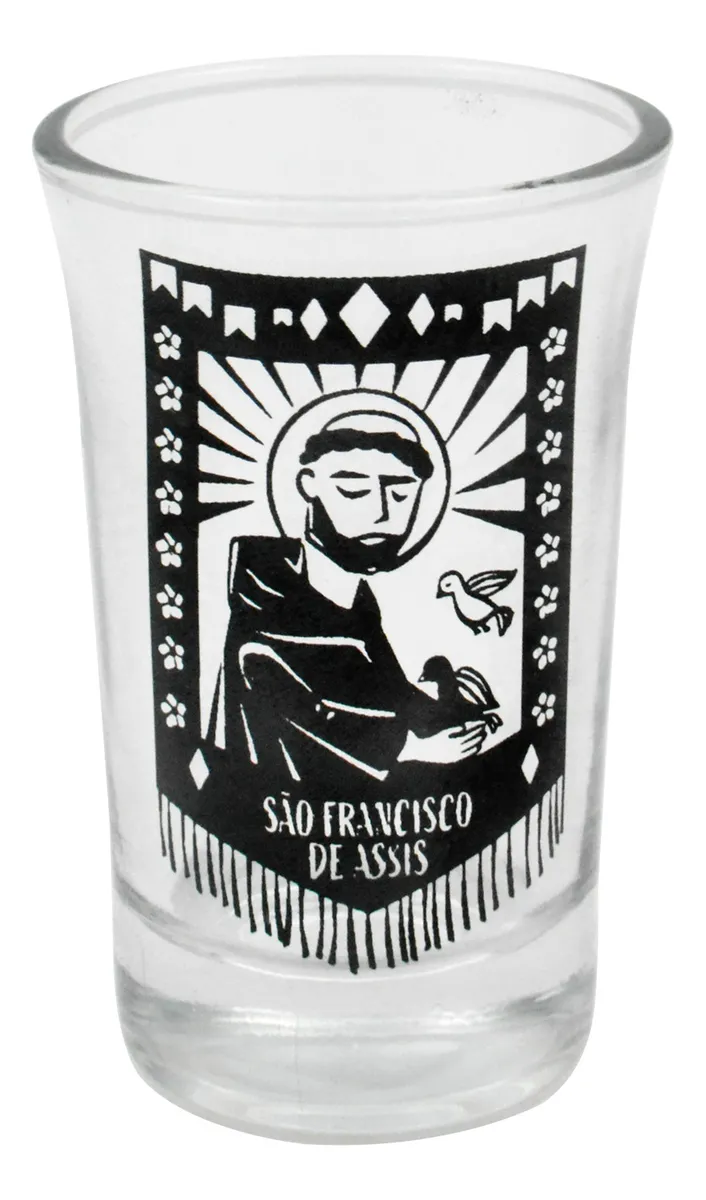 Miniatura: Kit 4 Copos Shot De Vidro Cordel Festa Junina 50ml - Nadir