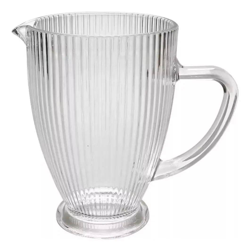 Jarra de Vidro Versalhes Transparente 1,2 Litros Lehavi
