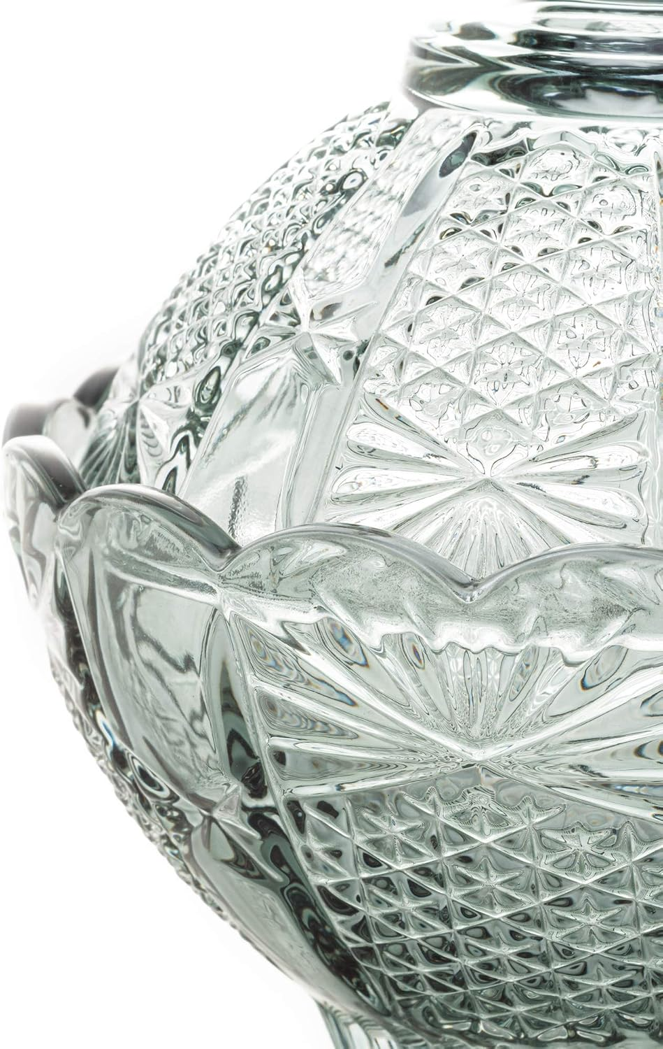 Miniatura: Potiche Decorativo de Cristal Princess Verde 11x11cm Wolff