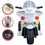 Miniatura: Moto Infantil Elétrica c/ Bateria Policia Branca 6v Zippy Toys