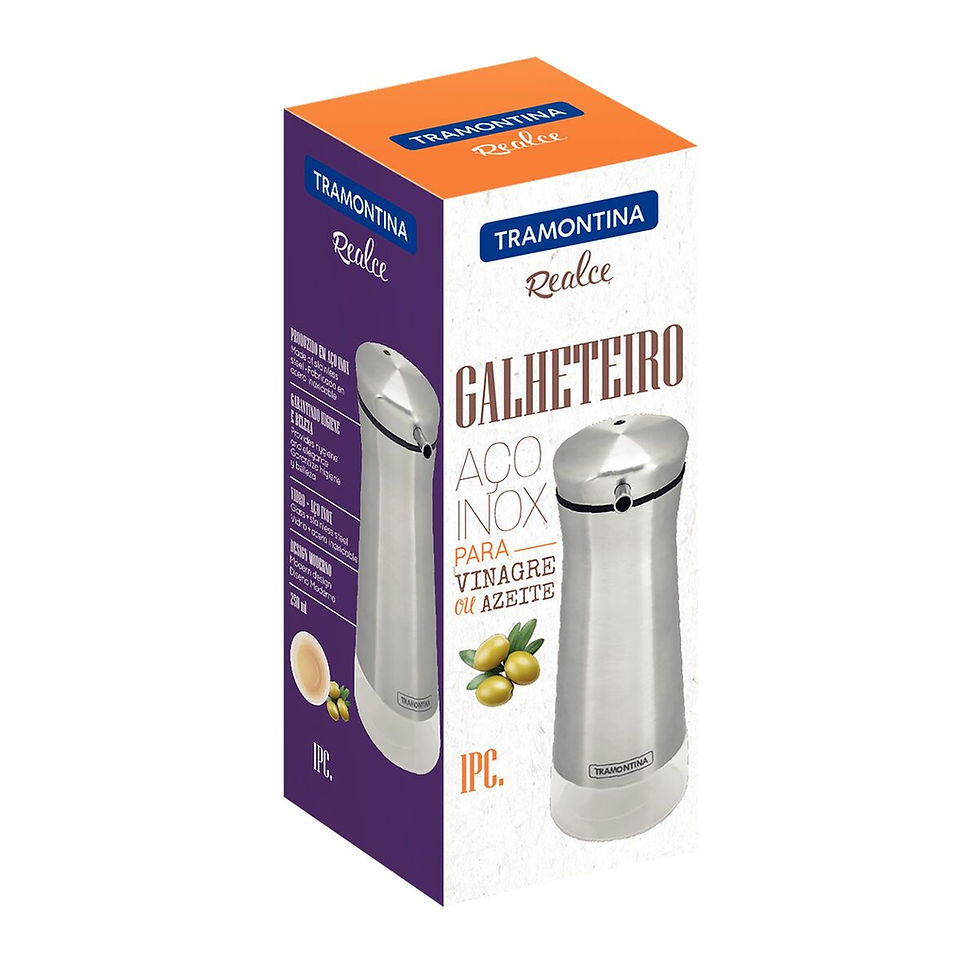 Miniatura: Galheteiro em Aço Inox e Vidro Realce 250ml - Tramontina