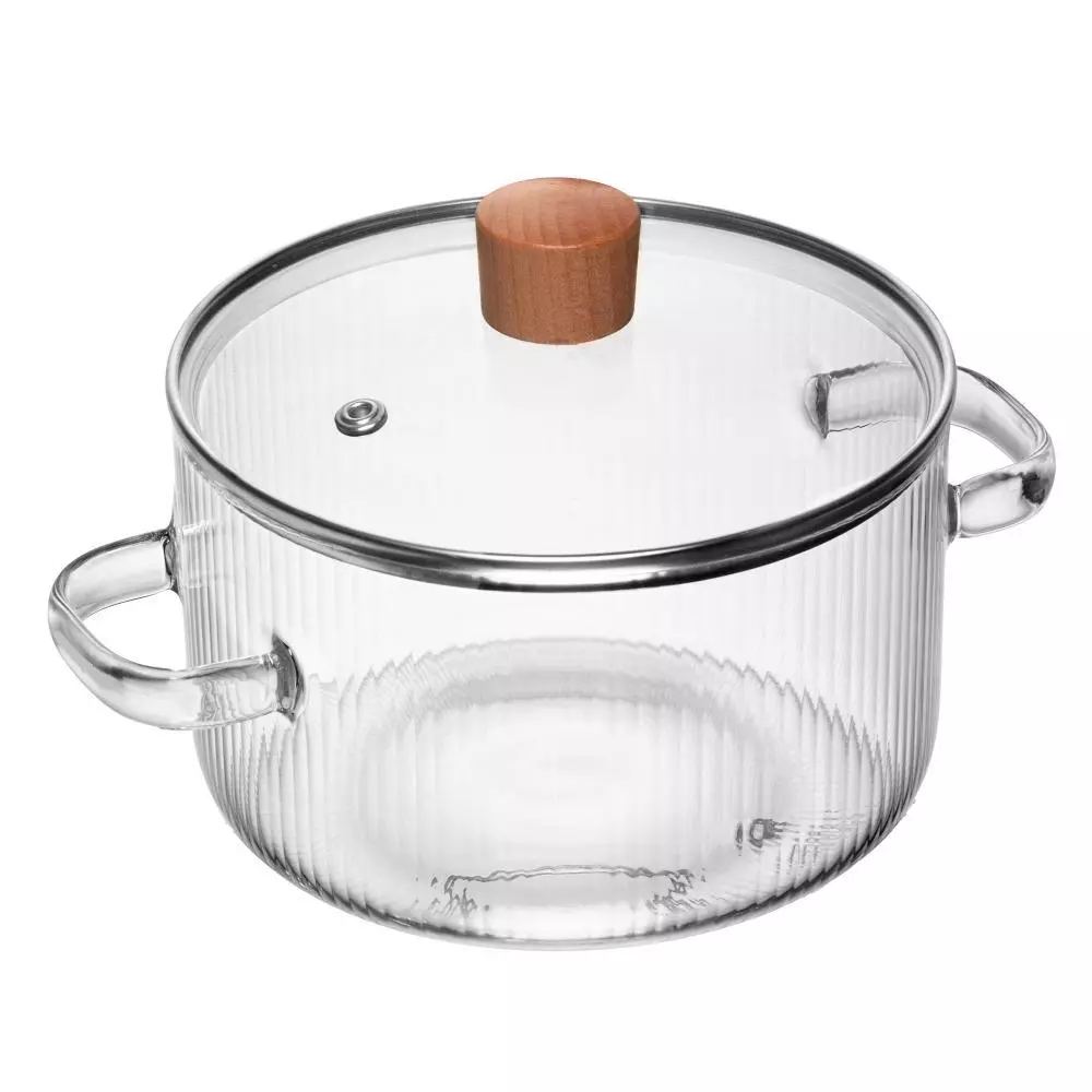 Caçarola de Vidro Borossilicato Leire 1,5 Litros 14,5cm Wolff
