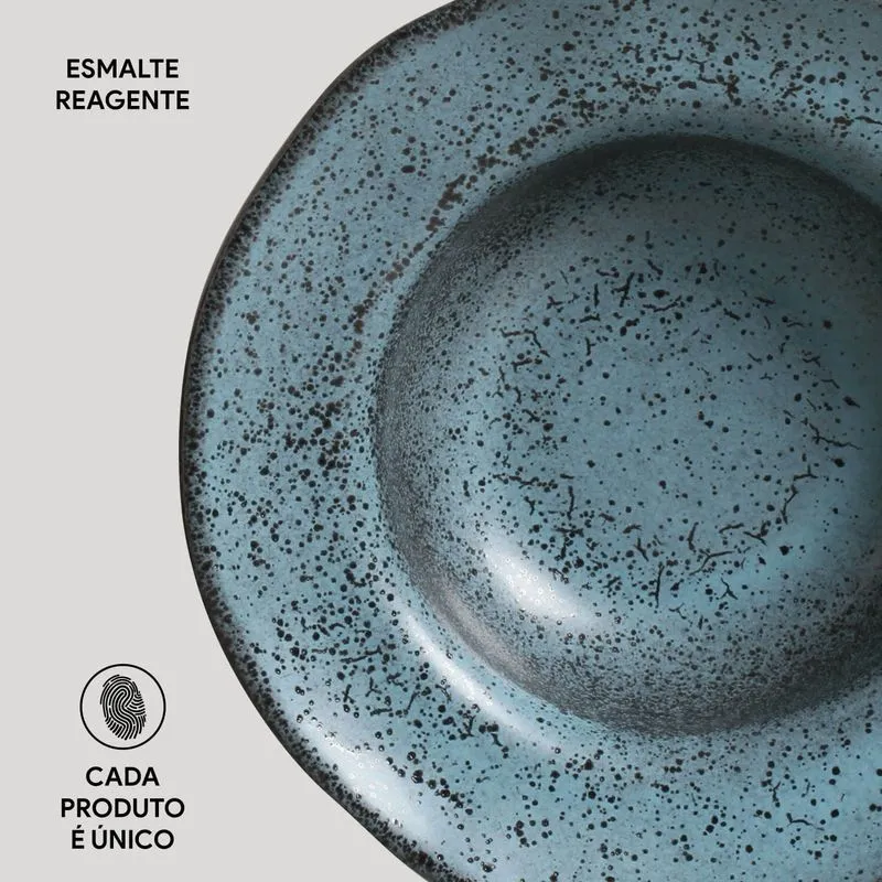 Miniatura: Prato de Entrada em Cerâmica Orgânico Night Sky 19cm - Porto Brasil