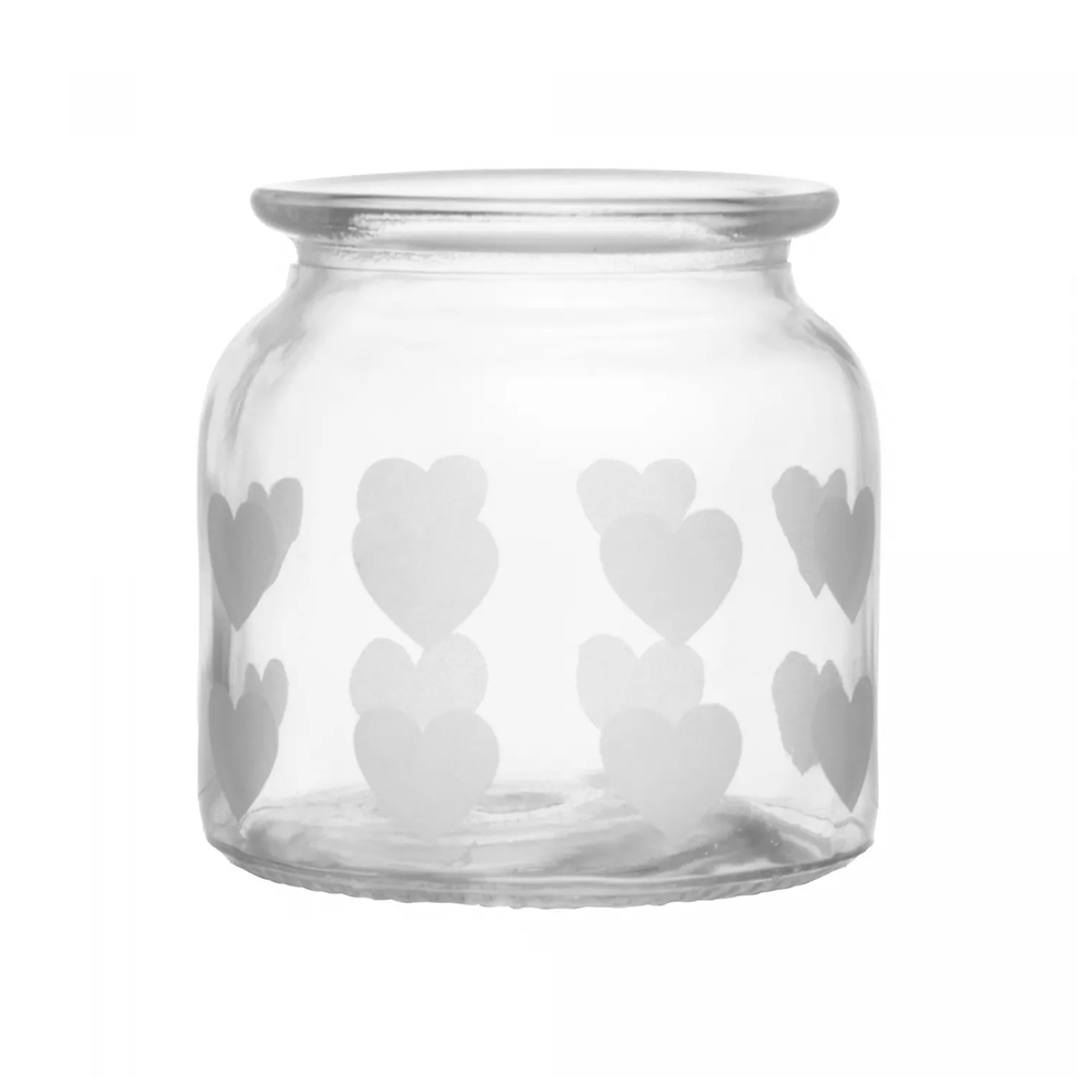 Miniatura: Pote Coração 11cm x 11cm x 14cm Vidro - Lyor