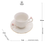 Miniatura: Xícara de Chá c/ Pires de Porcelana Flower 200ml Wolff