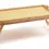 Miniatura: Bandeja c/ Pés Dobráveis Retangular de Bambu c/ Fundo Palha 50x30x24cm Oikos