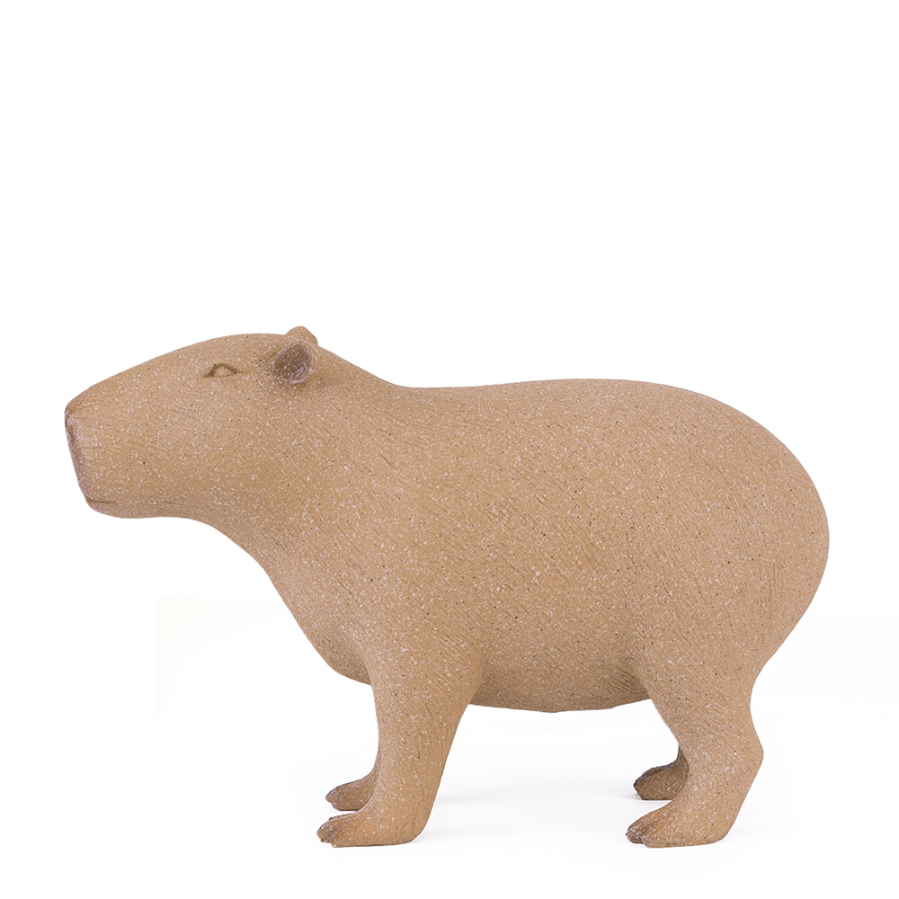 Escultura Capivara em Polirresina 15x12x25cm - Mart