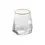 Miniatura: Copo Baixo de Cristal c/ Borda Dourada Taj 550ml Wolff
