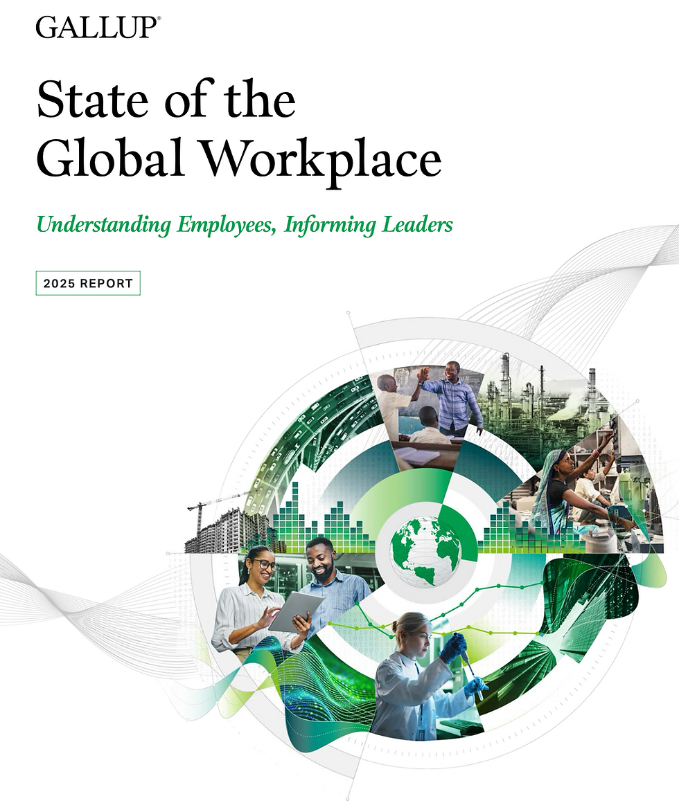 Gallup社より〜職場の現状2025レポート:エンゲージメントと幸福度の世界的危機