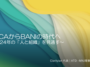 VUCAからBANIの時代へ- 2024年の「人と組織」を見通す