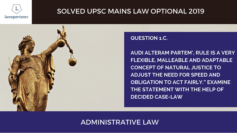 UPSC Law Optional solved with answers.