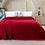Miniaturbild: Musselin Wohndecke in Rot aus Biobaumwolle