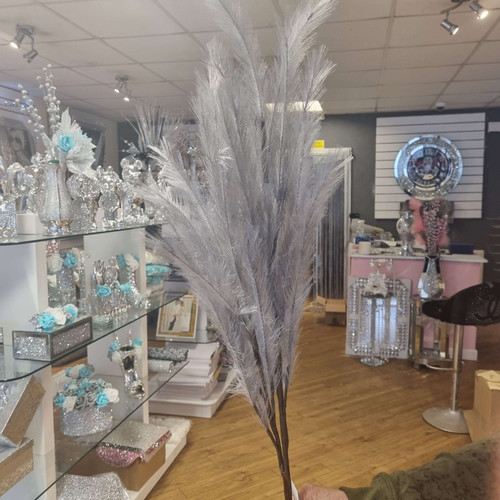 Beautiful grey floor vase feathers House Of Sparkle