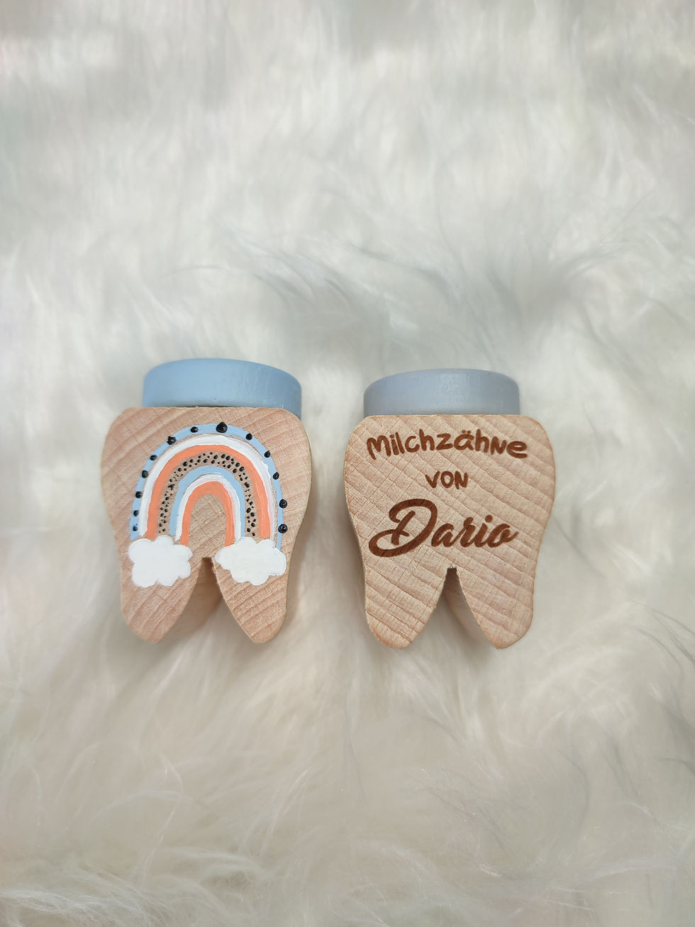 Personalisierte Milchzahnbehälter