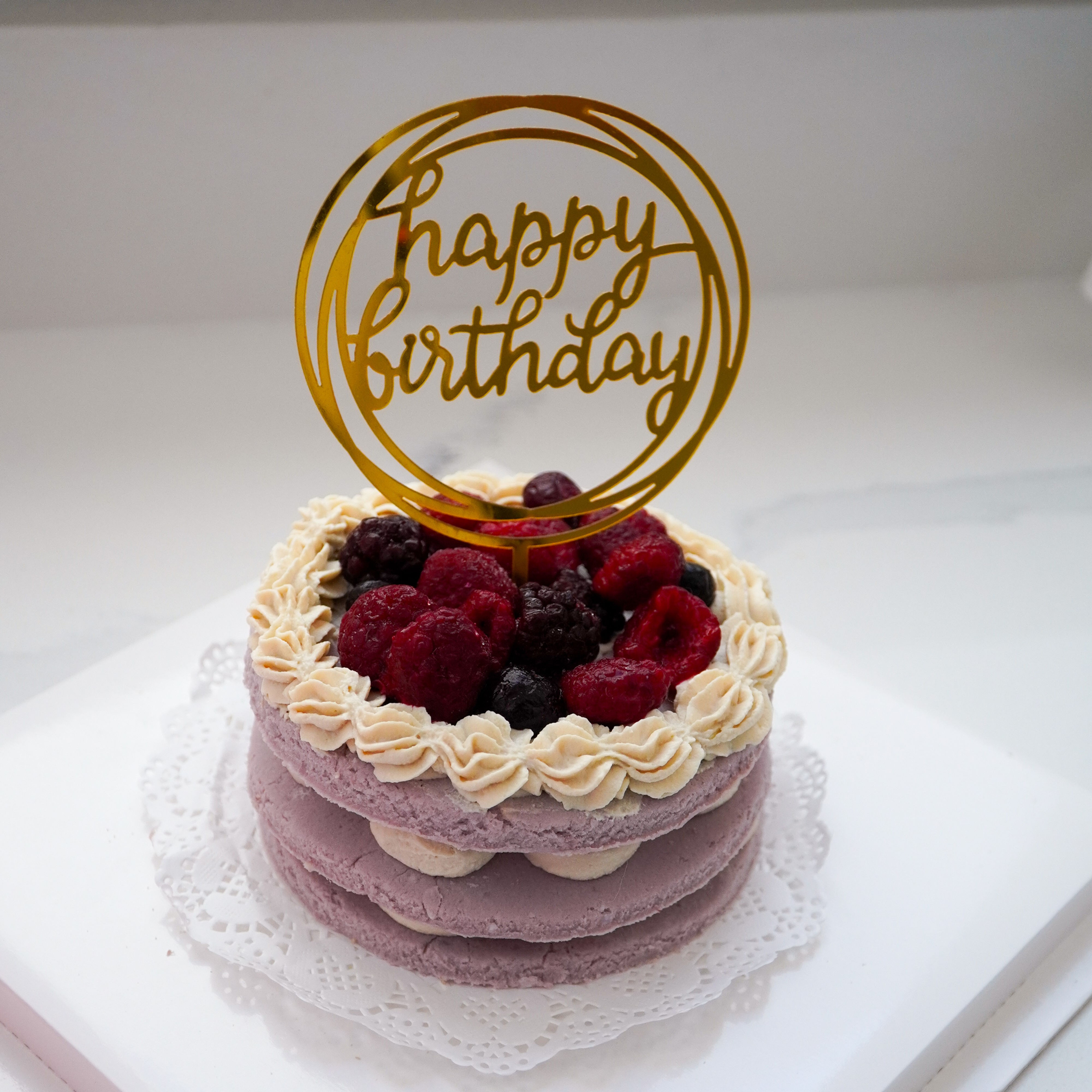 Berry Garden dog cake, perfect berries associated dog birthday cake for your dog's birthday by Paw's Appetite