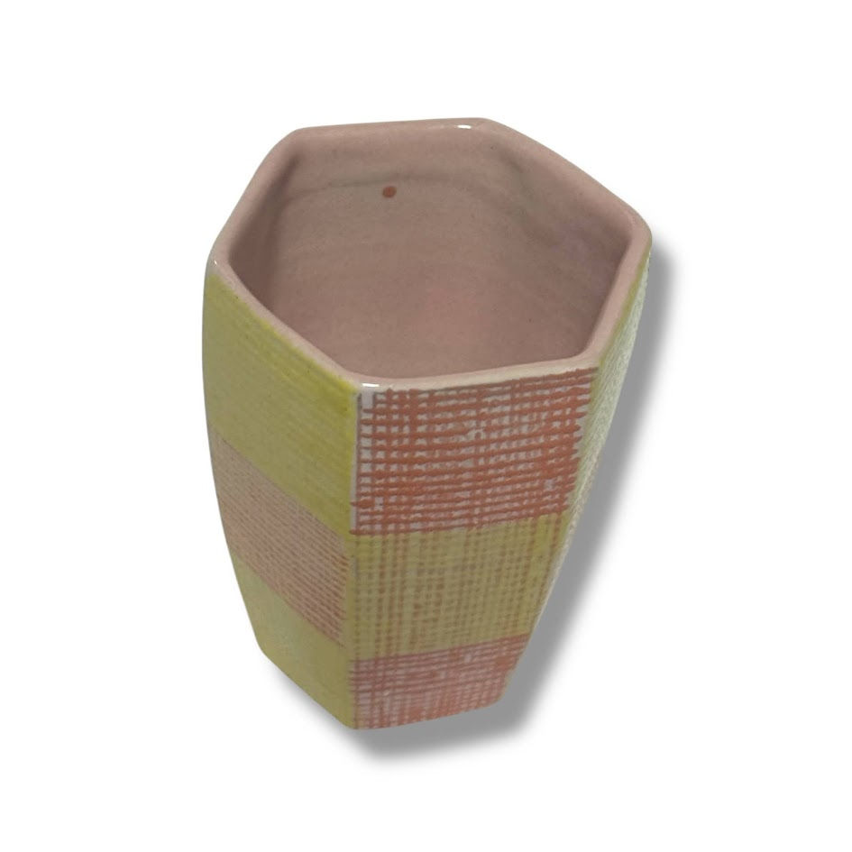 Miniaturbild: Hayakawa Kei Orange Thread-Textured Guinomi – Contemporary Sake Cup with Sculptu