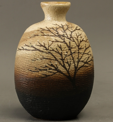 Miniature : Sacred Groves in Clay: Saeki Morimi's Tree-Pattern Inlay Masterpiece