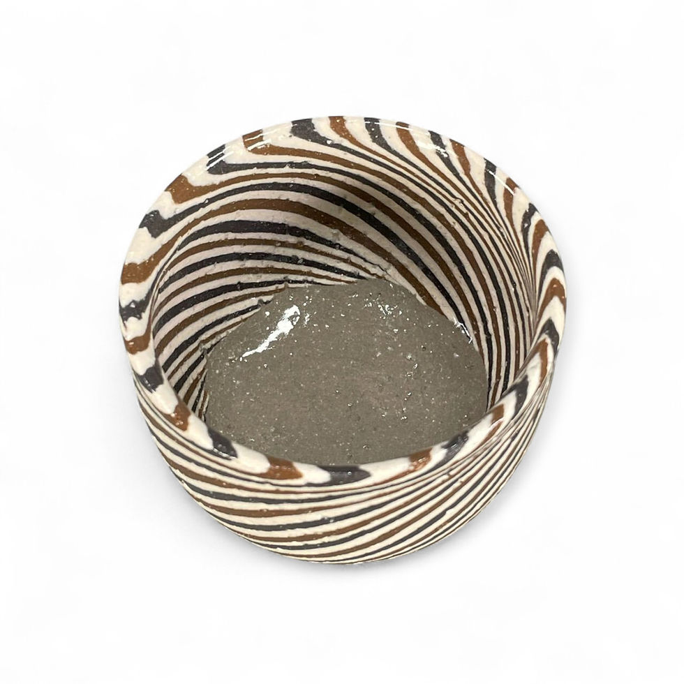 Miniature : Mizuno Norio Nerikomi Guinomi with Signed Box – Designated Intangible Cultural P