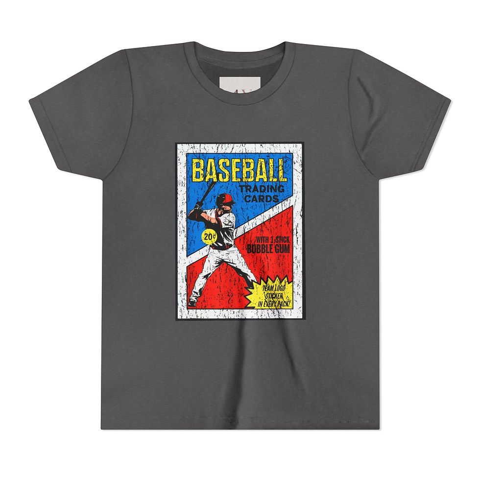 Thumbnail: Youth Baseball Trading Card Graphic Tee
