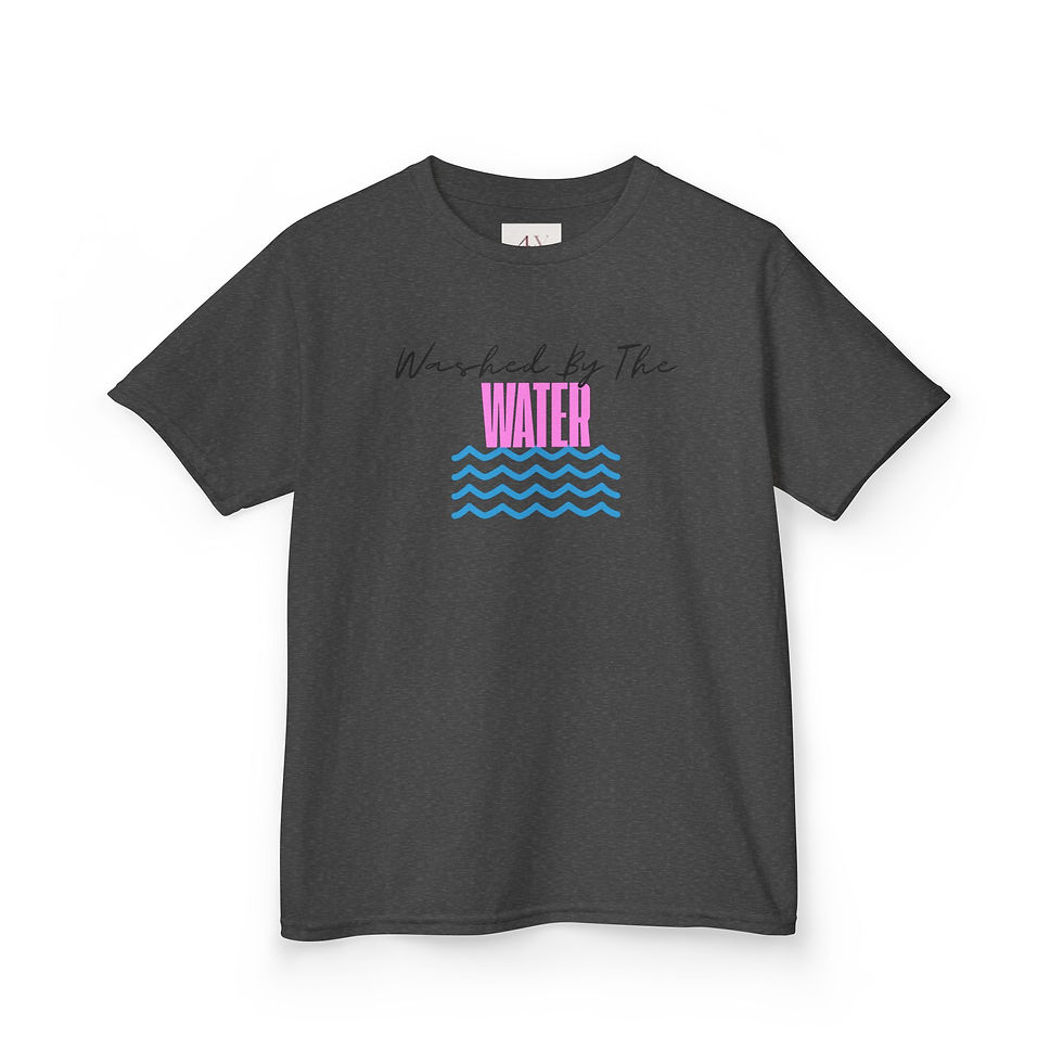 Thumbnail: Youth Washed By The Water T-Shirt — Retro Wave Christian Faith Tee
