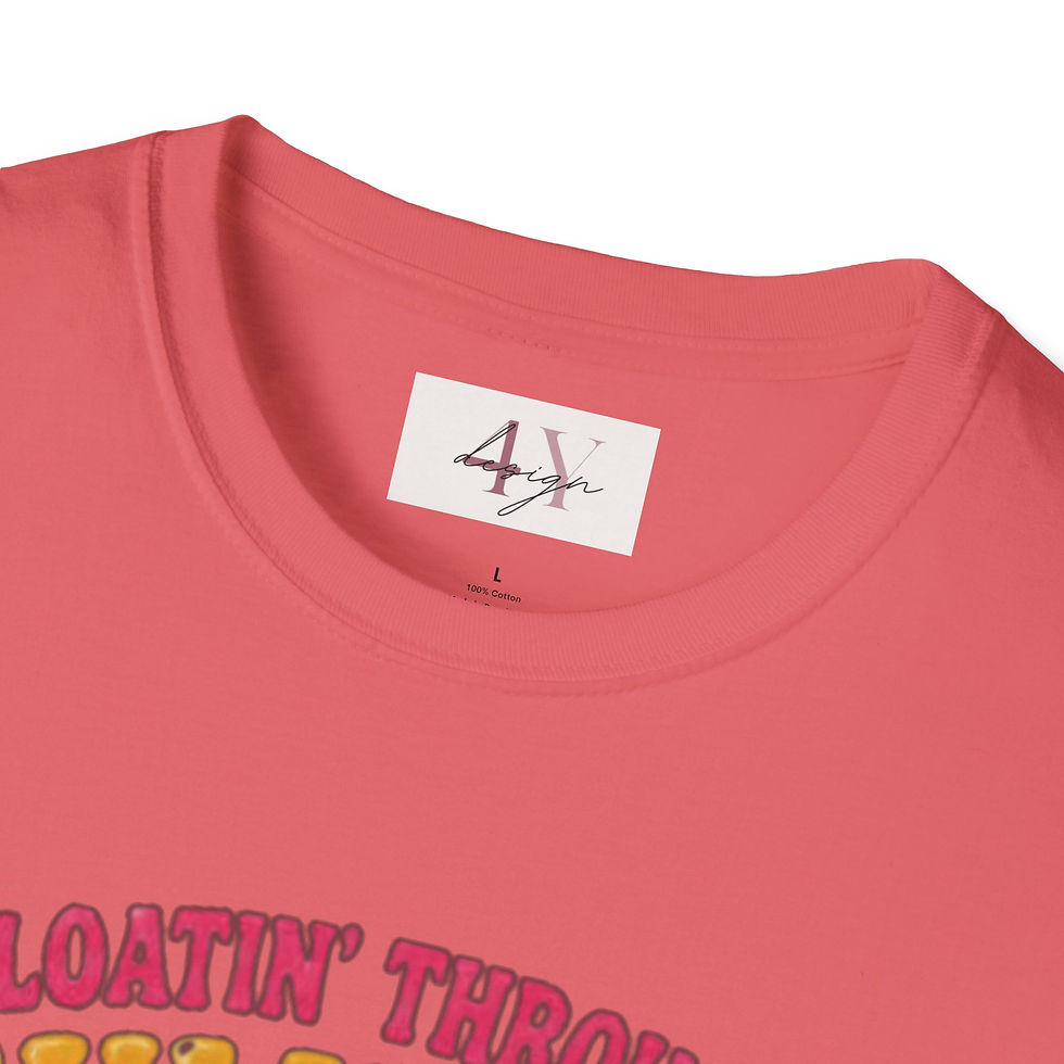 Thumbnail: Floatin' Through Summer T-Shirt — Funny Rubber Duck Pool Tee