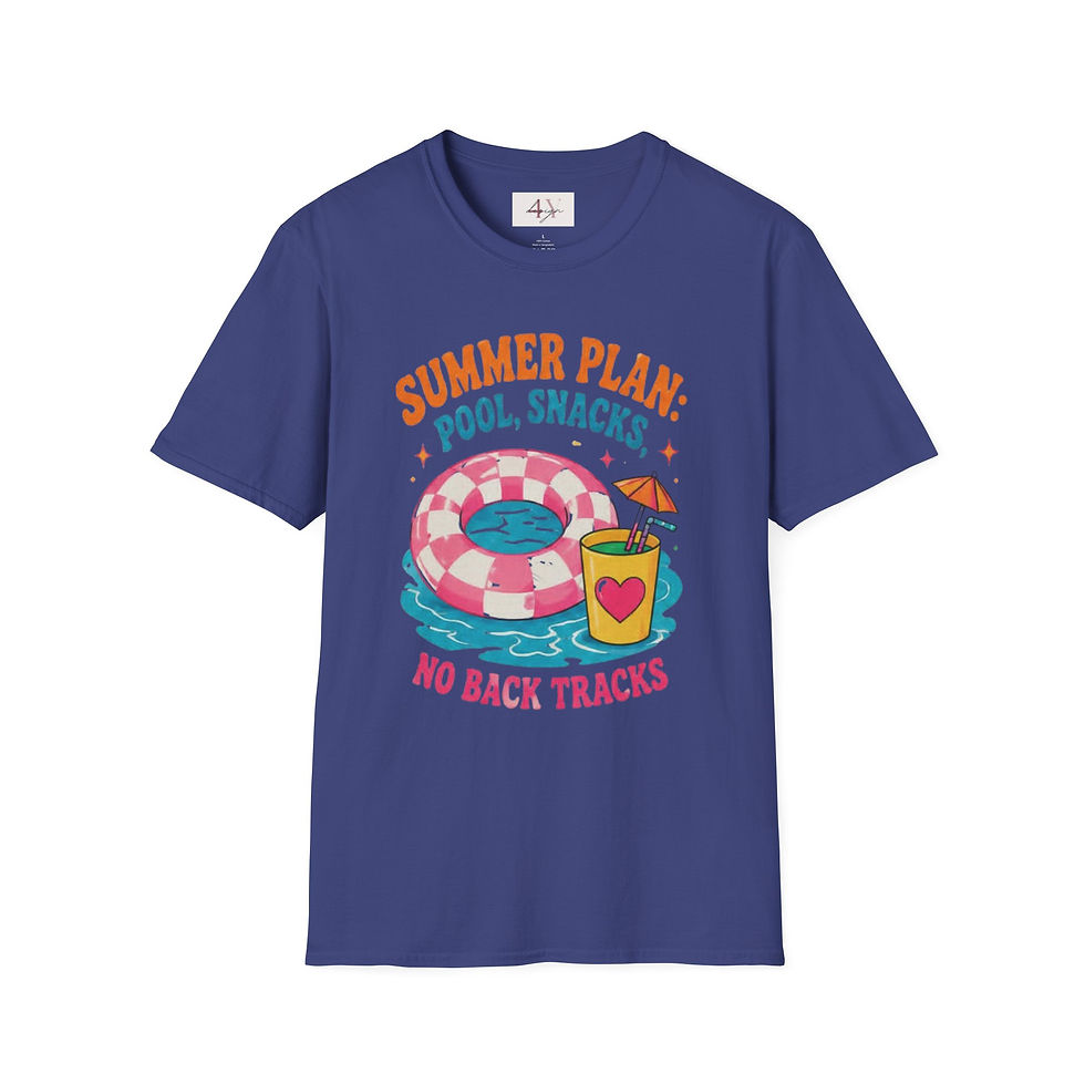 Thumbnail: Summer Plan T-Shirt — “Summer Plan: Pool, Snacks, No Back Tracks” Graphic Tee