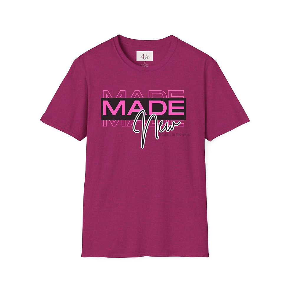 Thumbnail: Made New T-Shirt — Inspirational Pink Retro Graphic Tee