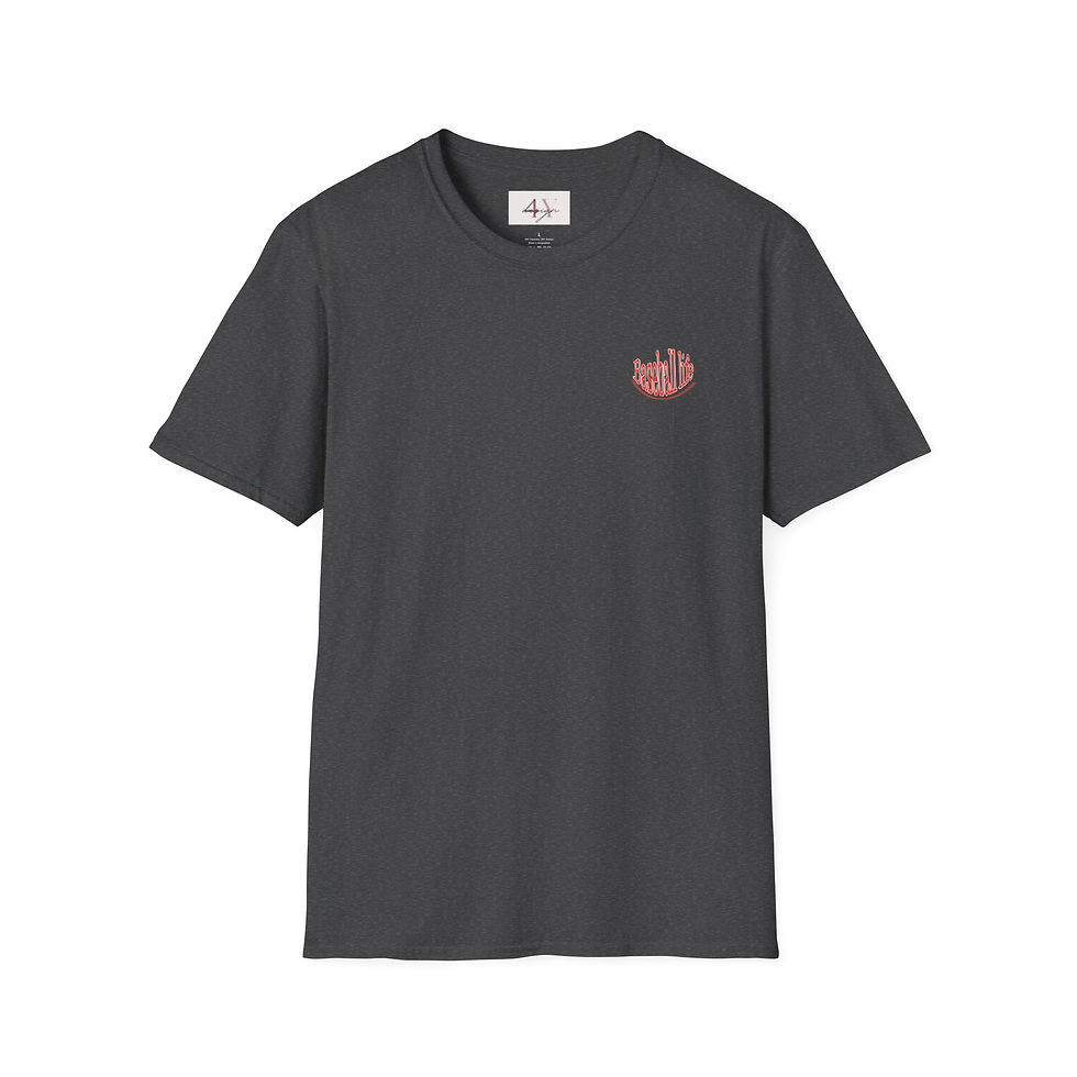 Thumbnail: T-Shirt  'Baseball Mama' Colorful Patterned Graphic Tee