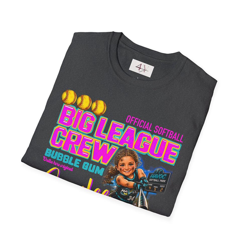 Thumbnail: Big League Crew Softball Tee “Bubble Gum” Everlee #34