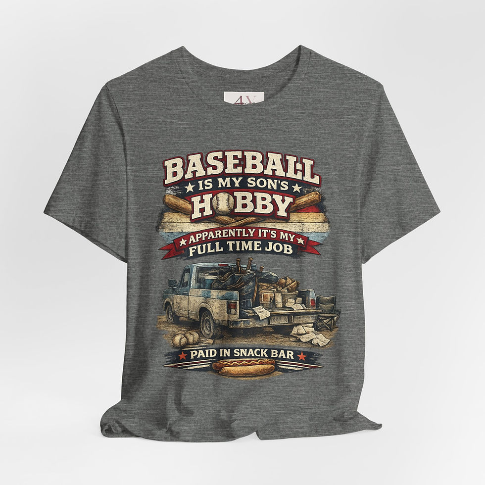 Thumbnail: Baseball Dad T-Shirt — "Baseball Is My Son's Hobby" Vintage Truck Tee