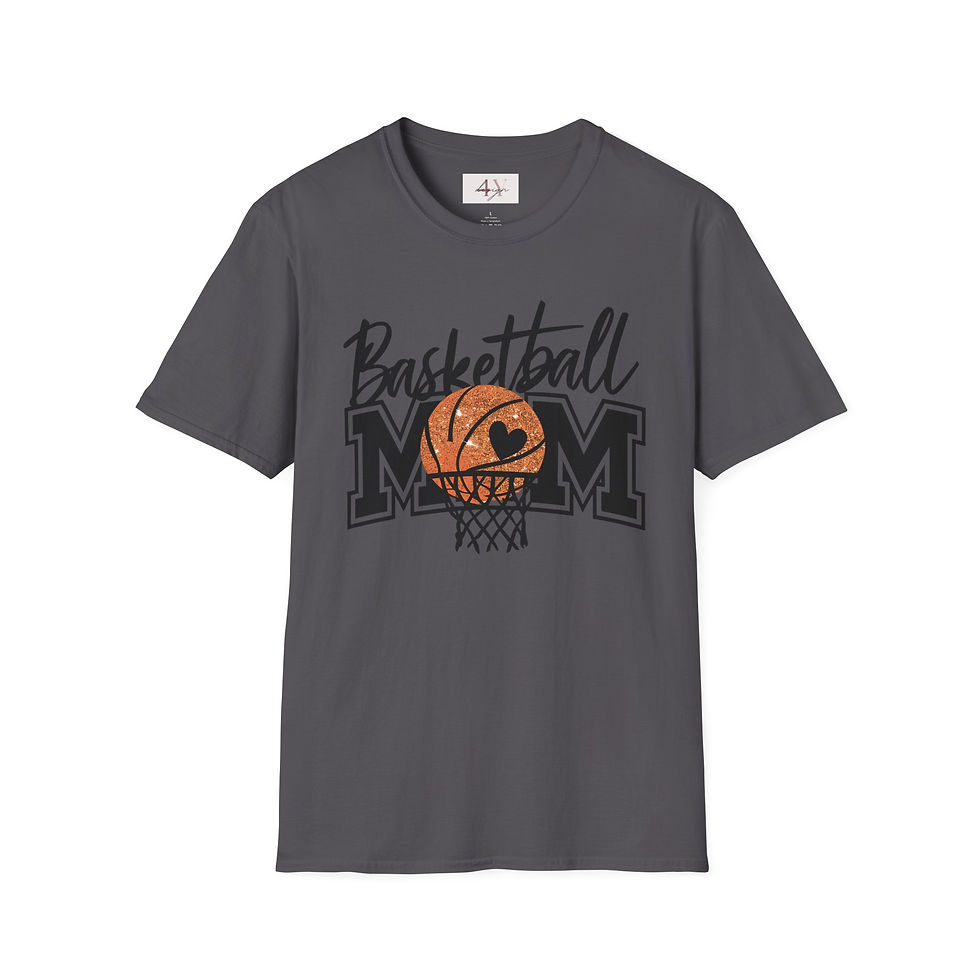 Thumbnail: Basketball Mom T-Shirt – Retro Hoop Graphic Tee for Proud Moms