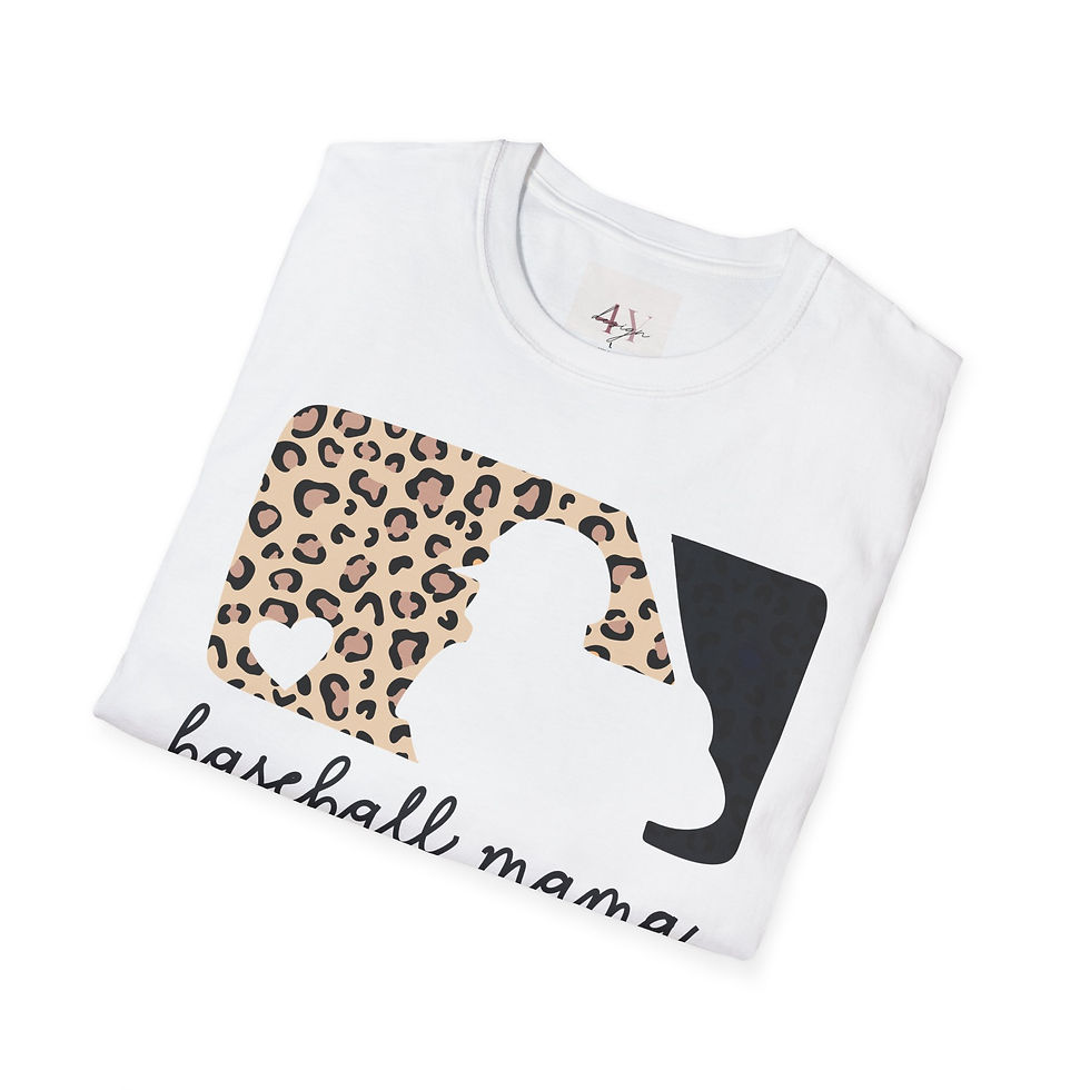 Thumbnail: Baseball Mama Leopard Print Tee