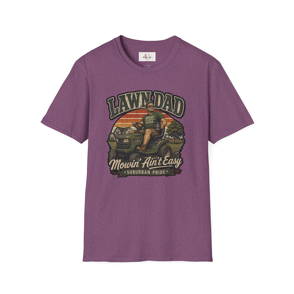 Thumbnail: Lawn Dad T-Shirt "Mowin' Ain't Easy" Vintage Mower Tee