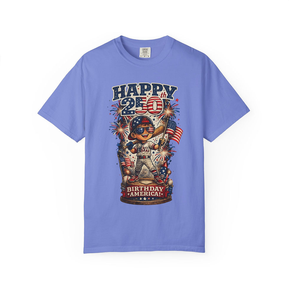 Thumbnail: Happy 250th Birthday America Tee – Patriotic Fourth of July T-Shirt