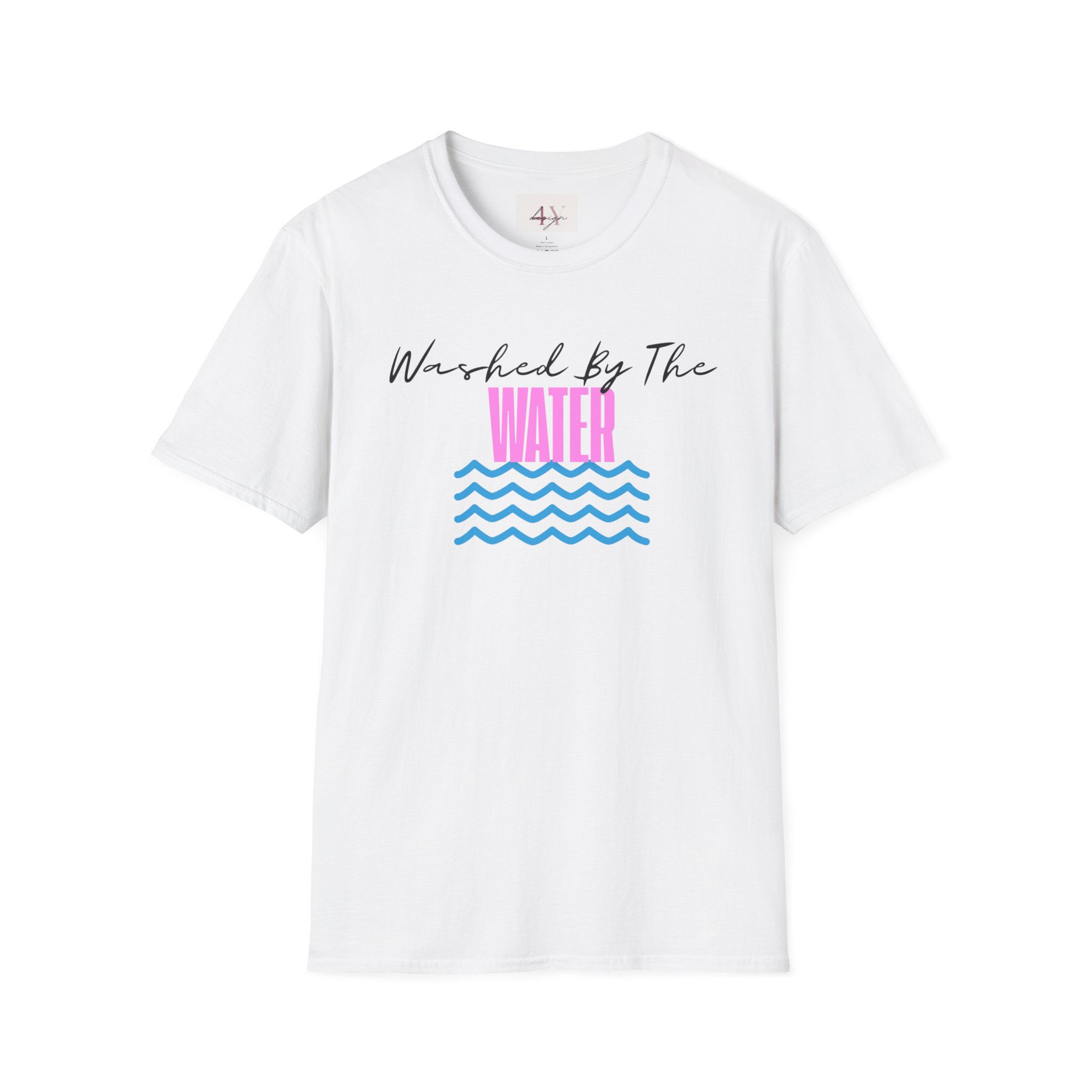 Washed By The Water T-Shirt — Retro Wave Christian Faith Tee
