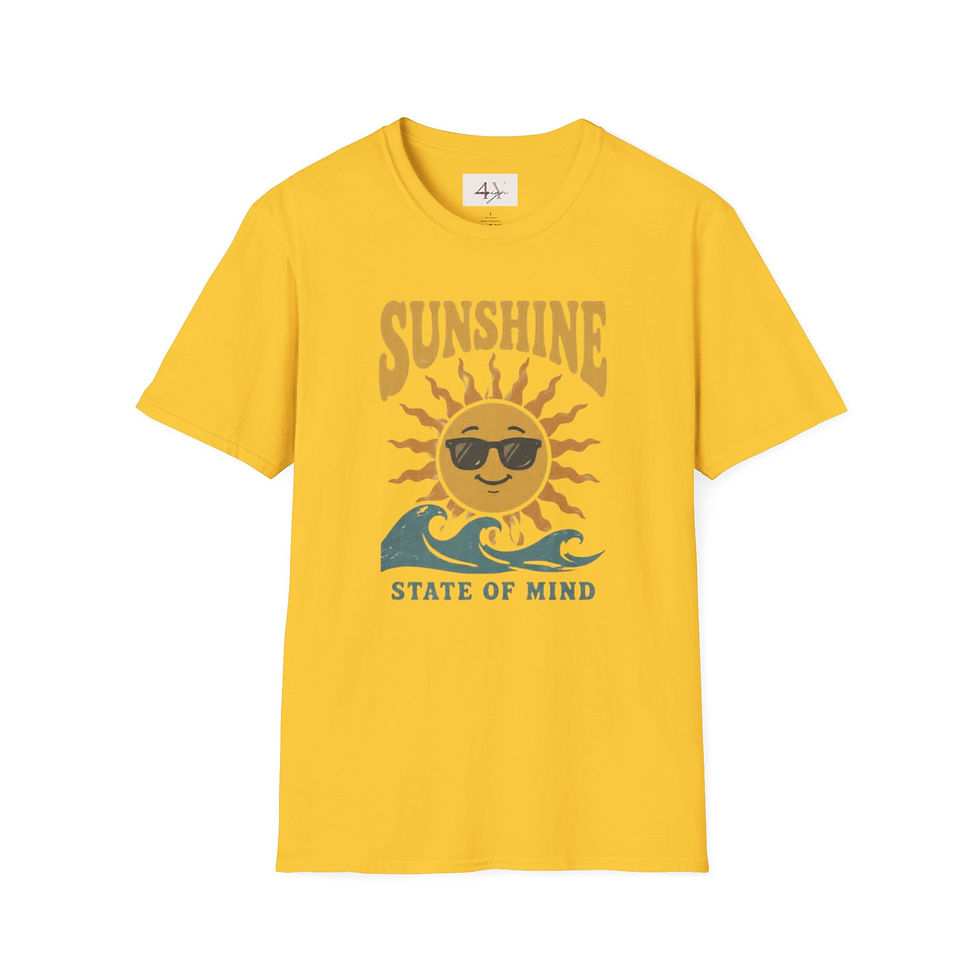 Thumbnail: Sunshine State of Mind T-Shirt — Retro Smiling Sun Graphic