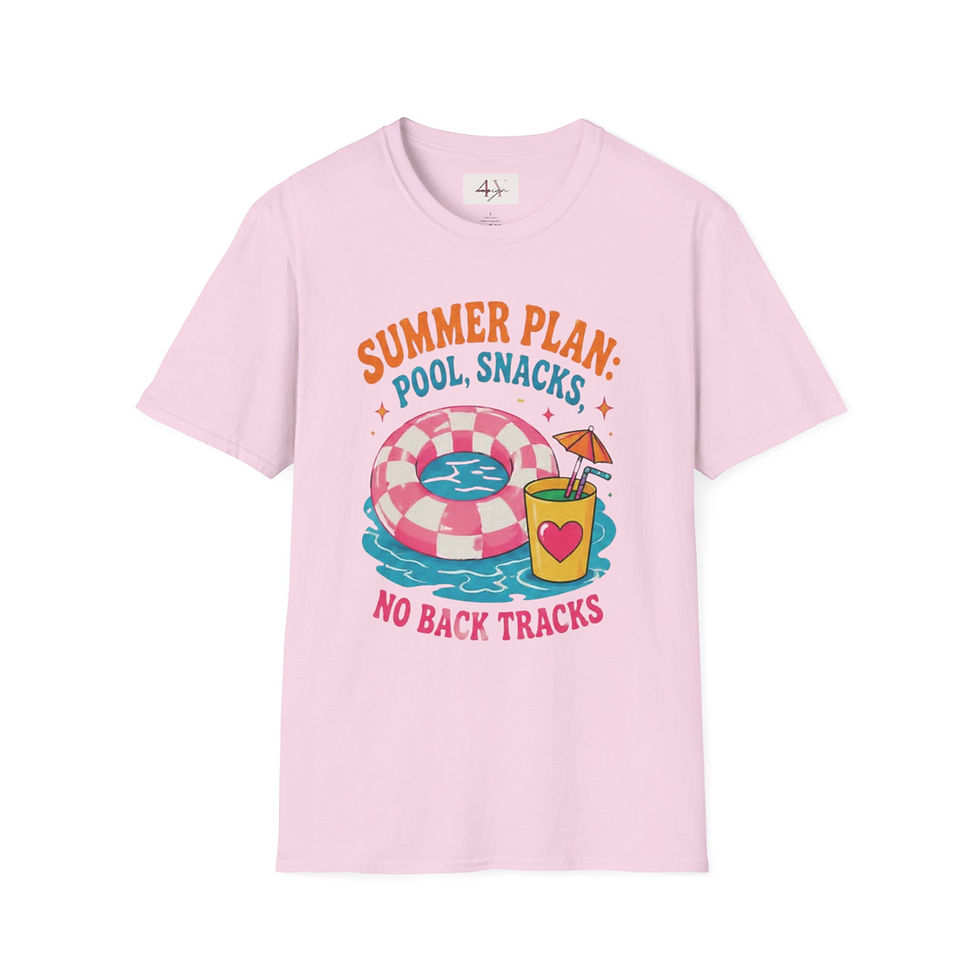 Thumbnail: Summer Plan T-Shirt — “Summer Plan: Pool, Snacks, No Back Tracks” Graphic Tee