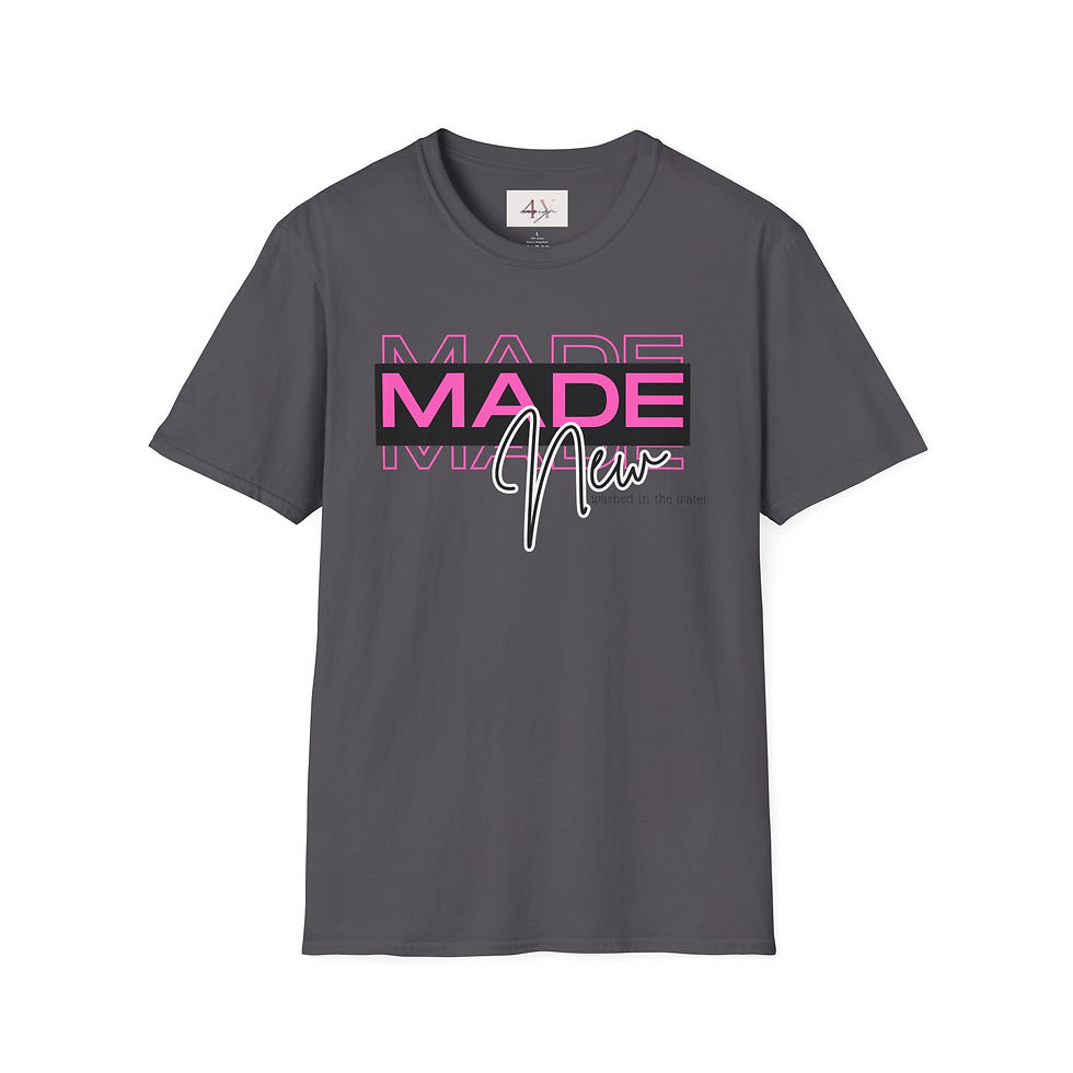 Thumbnail: Made New T-Shirt — Inspirational Pink Retro Graphic Tee